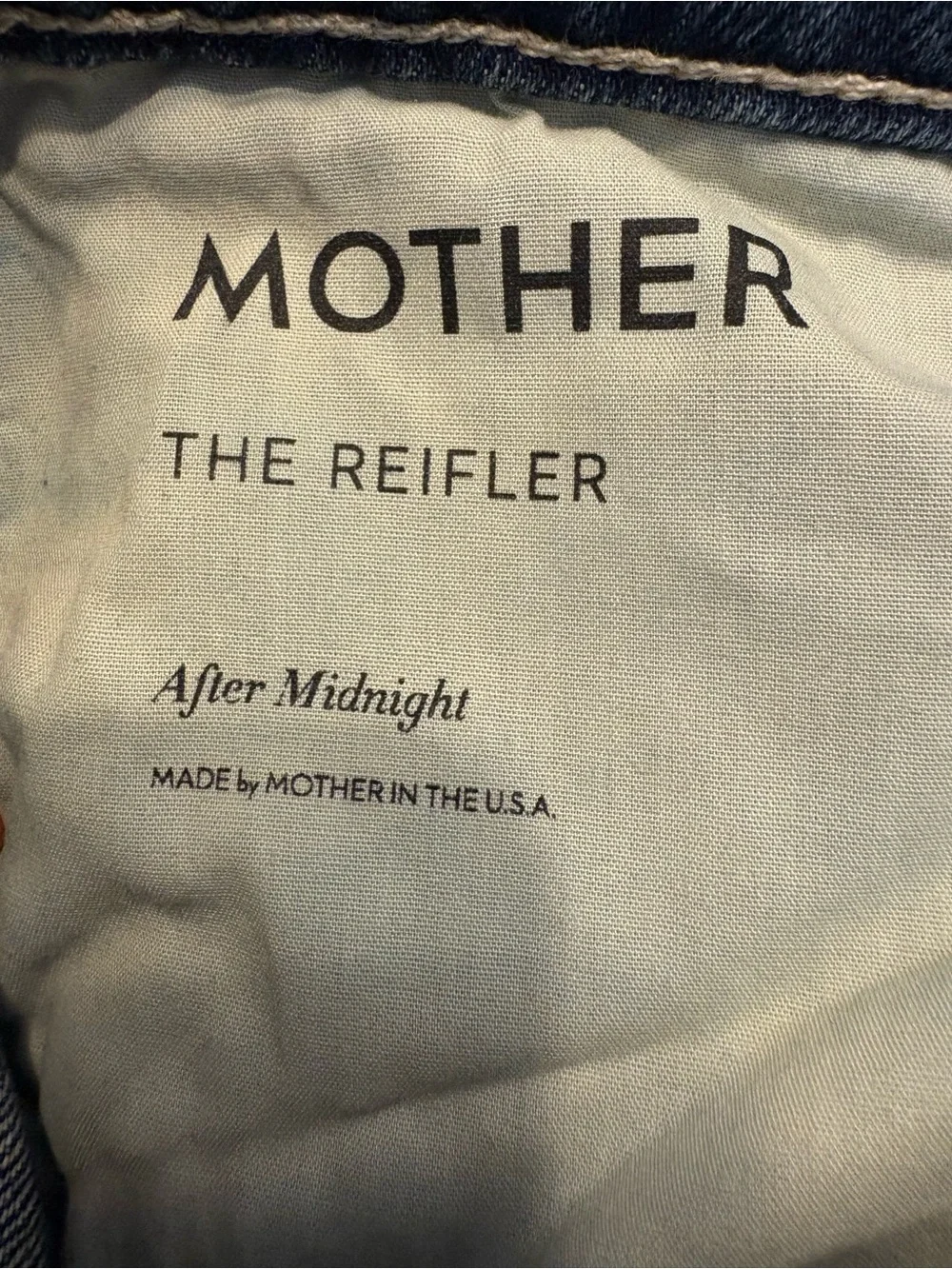 Mother the Reifler After Midnight 100% Cotton Size 34 - Picture 9 of 11